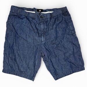 H&M Men's Dark Blue Jean Shorts
